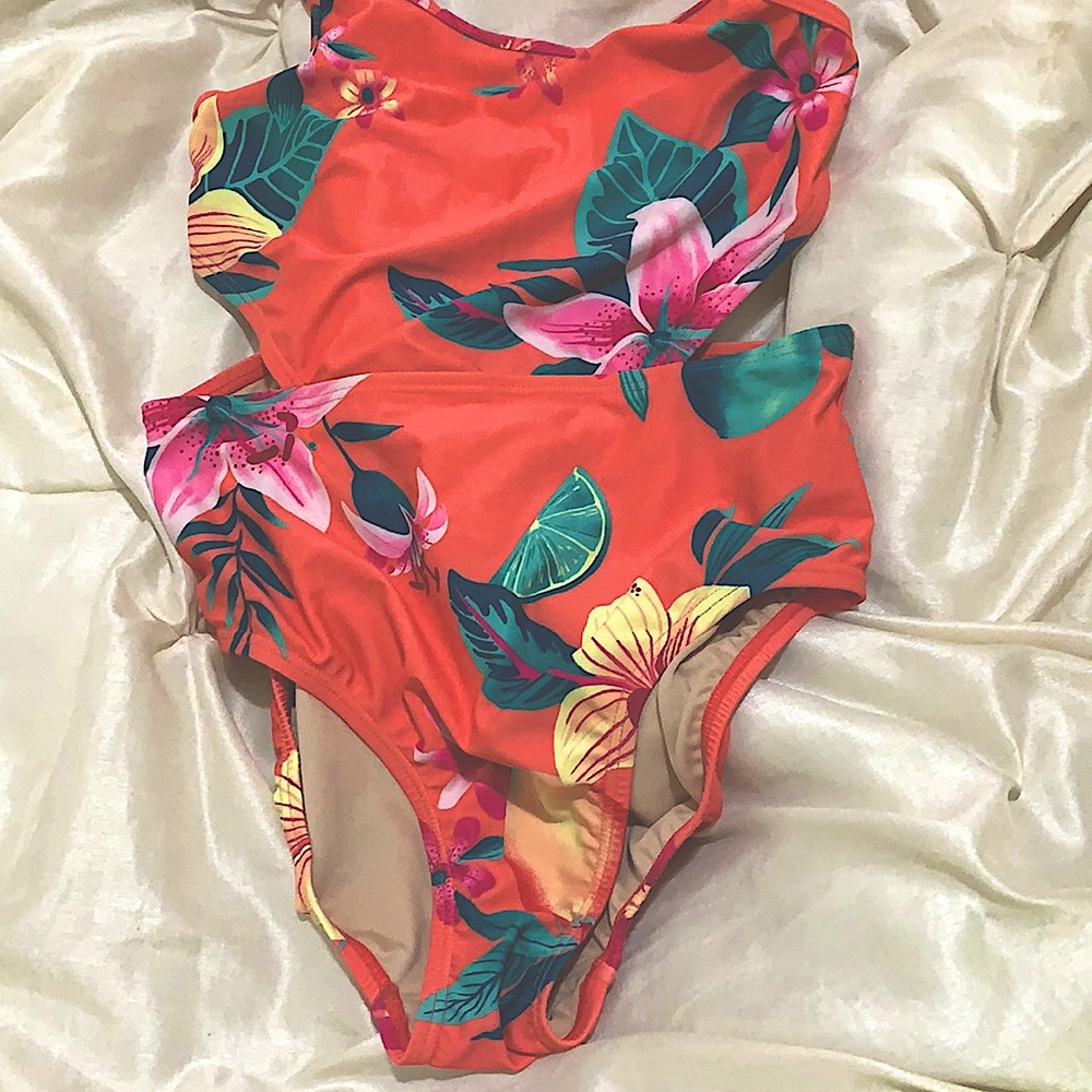 floral one piece swimsuit